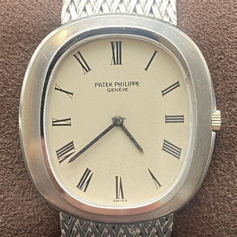 patek philippe ellipse white gold.